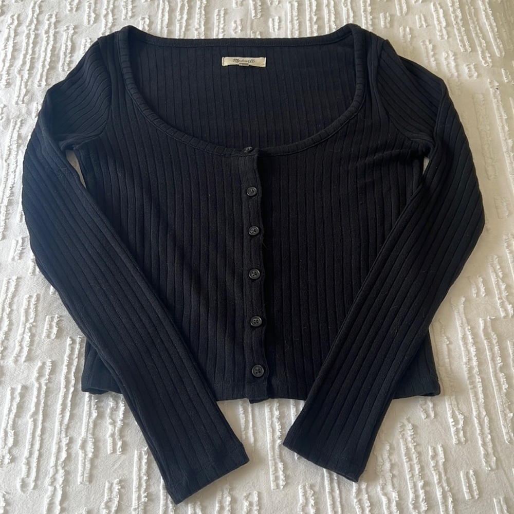 Ribbed Madewell cardigan